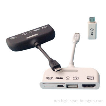 MHL to HDMI Adapter for Samsung, 5 in 1 with CE/RoHS/FCC Certificate